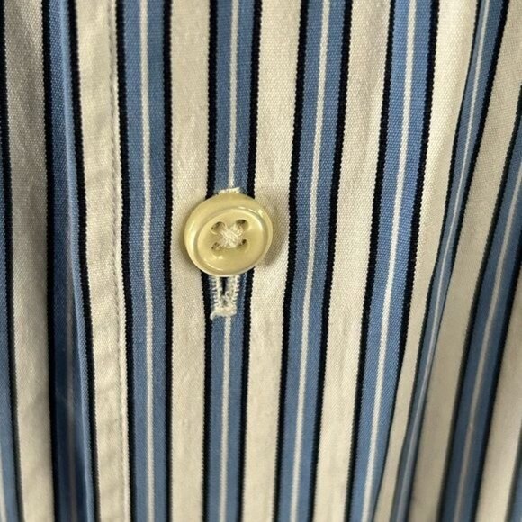Polo by Ralph Lauren Classic Fit Blue Vertical Stripes Button Down Shirt, Sz XL - Picture 14 of 14